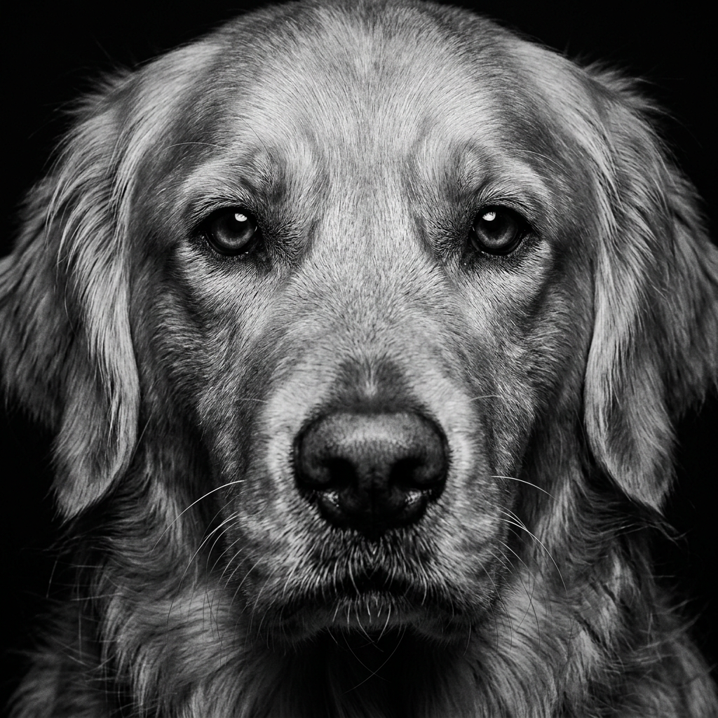 Perro mirando — violencia doméstica animal